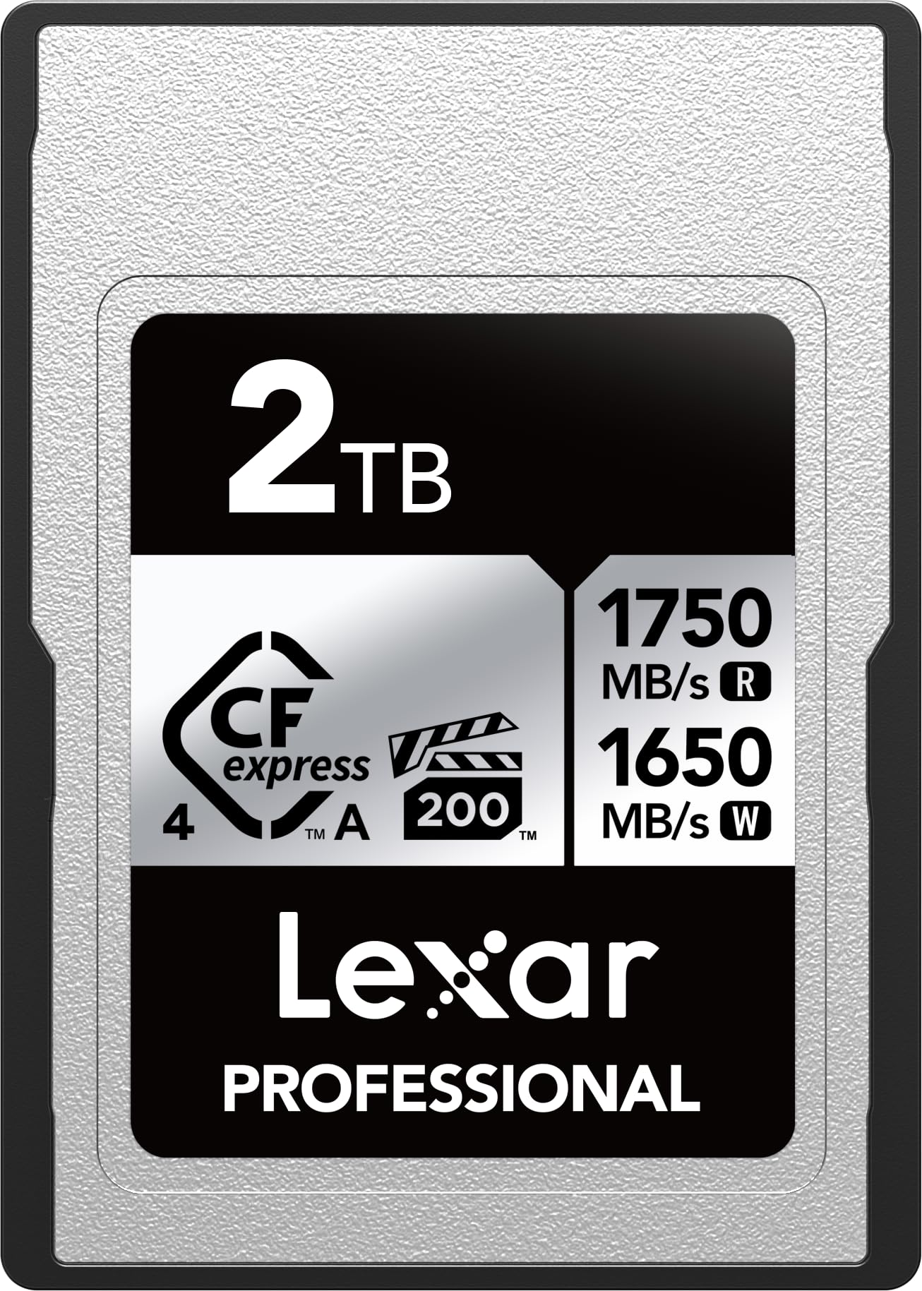 کارت حافظه حرفه ای 2 ترابایتی لگزار CFexpress نوع A نقره ای 4.0، برای عکاسان، فیلم‌برداران، با سرعت حداکثر 1750/1650 مگابایت بر ثانیه، فیلم 8K (LCAEXS4002T-RNENU) نوع A نقره ای 4.0 2 ترابایت
