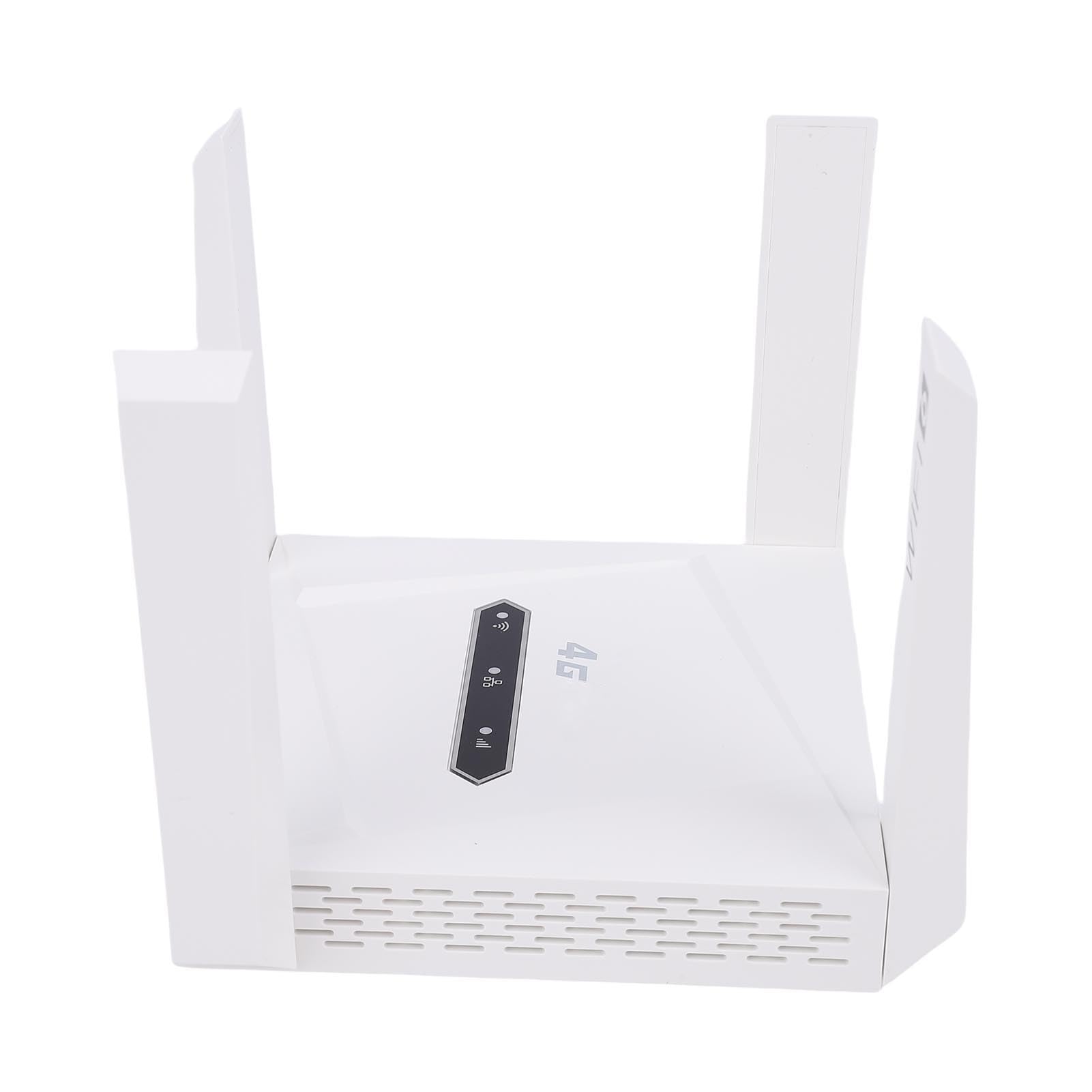 رابط وای‌فای ۶ با مودم 4G LTE و شیار کارت SIM، دانلود با سرعت بالا ۱۵۰ مگابایت بر ثانیه، ۴ آنتن با گین بالا، اینترنت بی‌سیم قابل حمل برای بازی‌های ویدیویی، استریمینگ و ۱۶+ دستگاه
