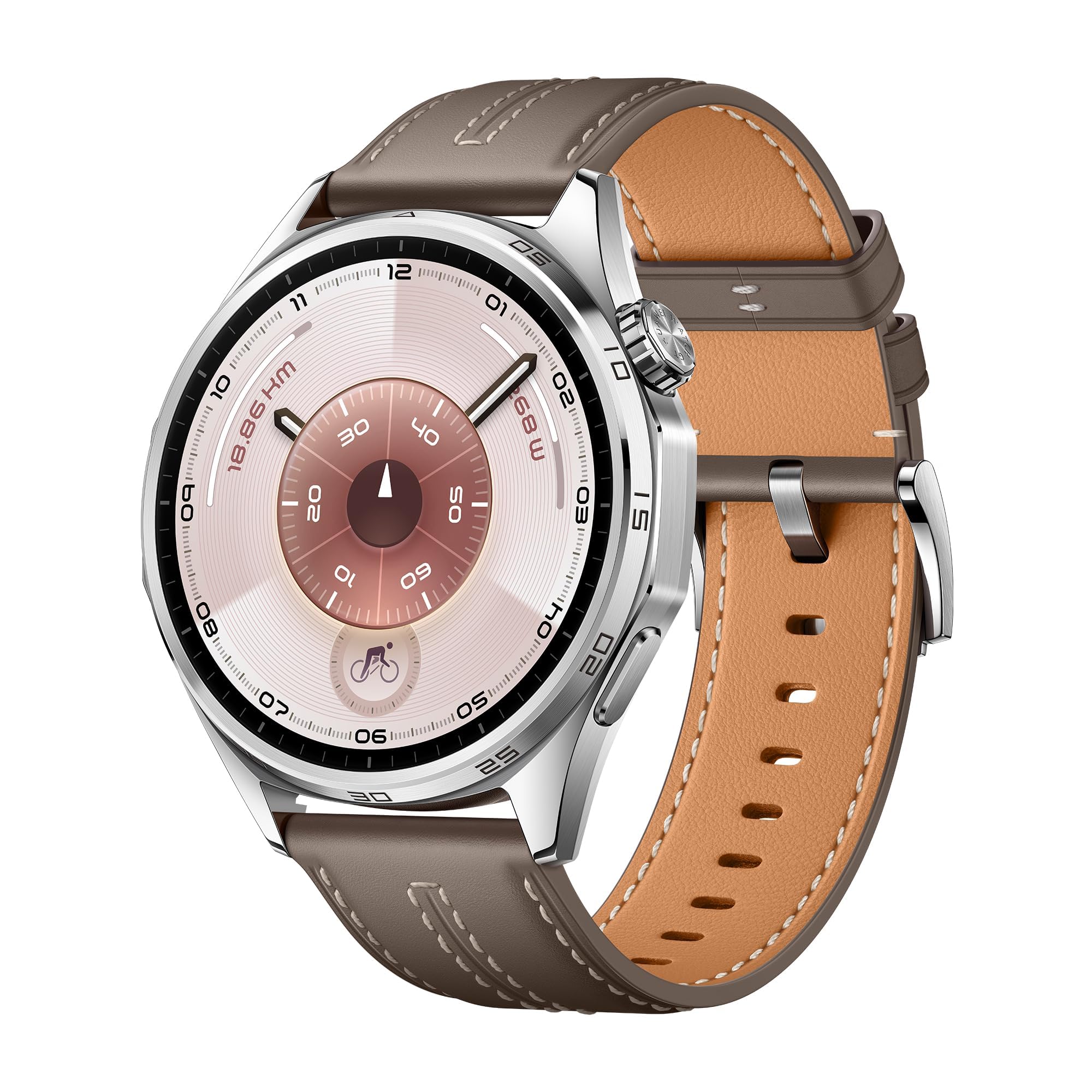 ساعت هوشمند HUAWEI WATCH GT 6، 46 میلی‌متر، با عمر باتری تا 21 روز، ساعت هوشمند با GPS با 100+ حالت ورزشی، دوچرخه‌سواری، سازگار با iOS و Android، روان‌شناسی، نظارت بر سلامتی، رنگ خاکستری 46 میلی‌متر