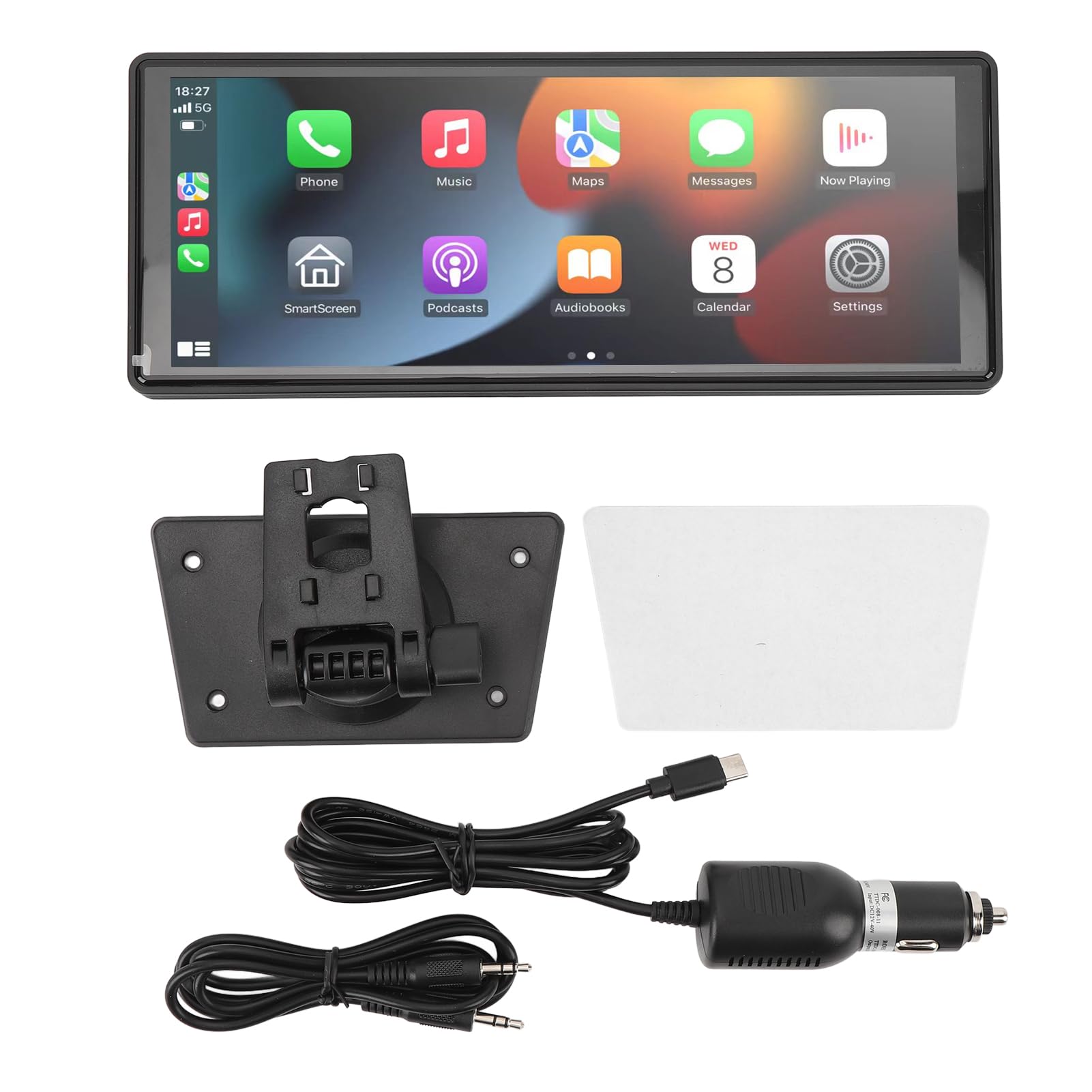 صفحه نمایش لمسی بی سیم Carplay با تجهیزات صوتی برای ون، تریلر، و کامیون، سازگار با ناوبری، ۱۰.۲۶ اینچ و پخش FM AUX