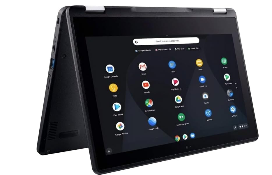 Chromebook Spin 11 R751T-C4XP با (شارژر) - لپتاپ 2 در 1 با صفحه نمایش لمسی HD 11.6 اینچی - اینتل Celeron N3350، 4GB LPDDR4، 32GB eMMC، سیستم عامل کروم (تجدید نظر شده)