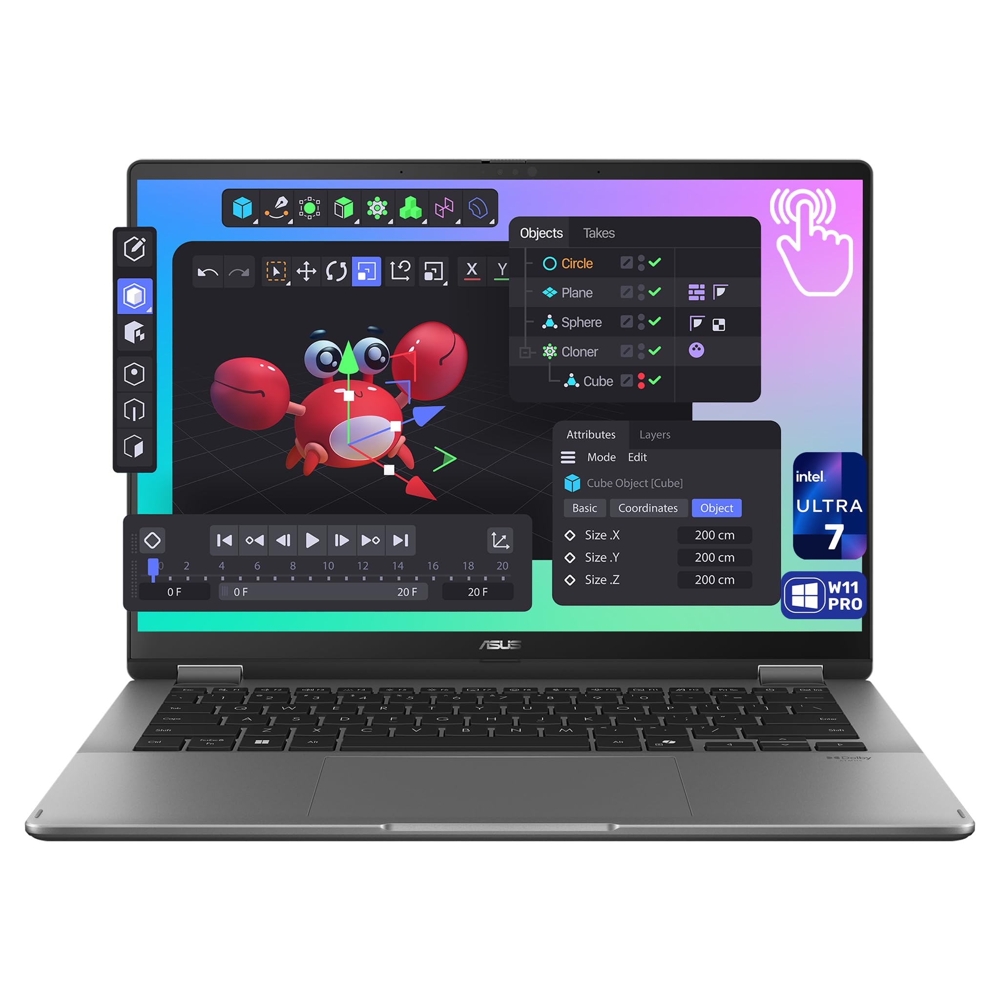 لپ تاپ ASUS Vivobook Flip Copilot+، Intel Ultra 7-256V، 16 گیگابایت RAM LPDDR5x، 1 ترابایت SSD PCIe، صفحه نمایش لمسی OLED 14 اینچی WUXGA (1920 × 1200)، گرافیک Intel Arc، صفحه کلید با نور پس زمینه Chiclet، ویندوز 11 Pro، رنگ مات خاکستری، 16 گیگابایت RAM، 1 ترابایت SSD فناوری Window 11