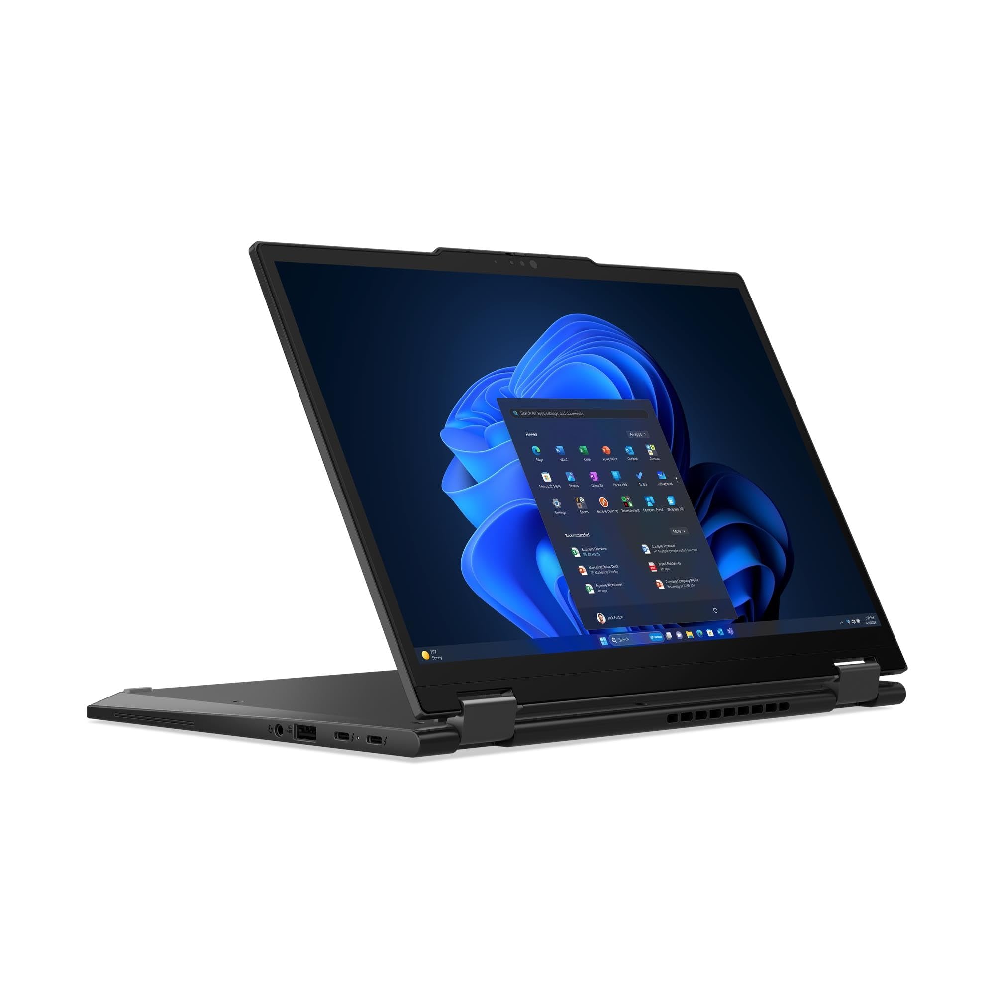 لپ‌تاپ Lenovo ThinkPad X13 2-in-1 نسل 5, دارای صفحه نمایش لمسی WUXGA 13.3 اینچ، پردازنده اینتل کور Ultra 7 155U, 16GB حافظه RAM DDR5, 512GB حافظه SSD, قلم یکپارچه, صفحه کلید انگلیسی/عربی, ویندوز 11 پرو, گارانتی 3 ساله