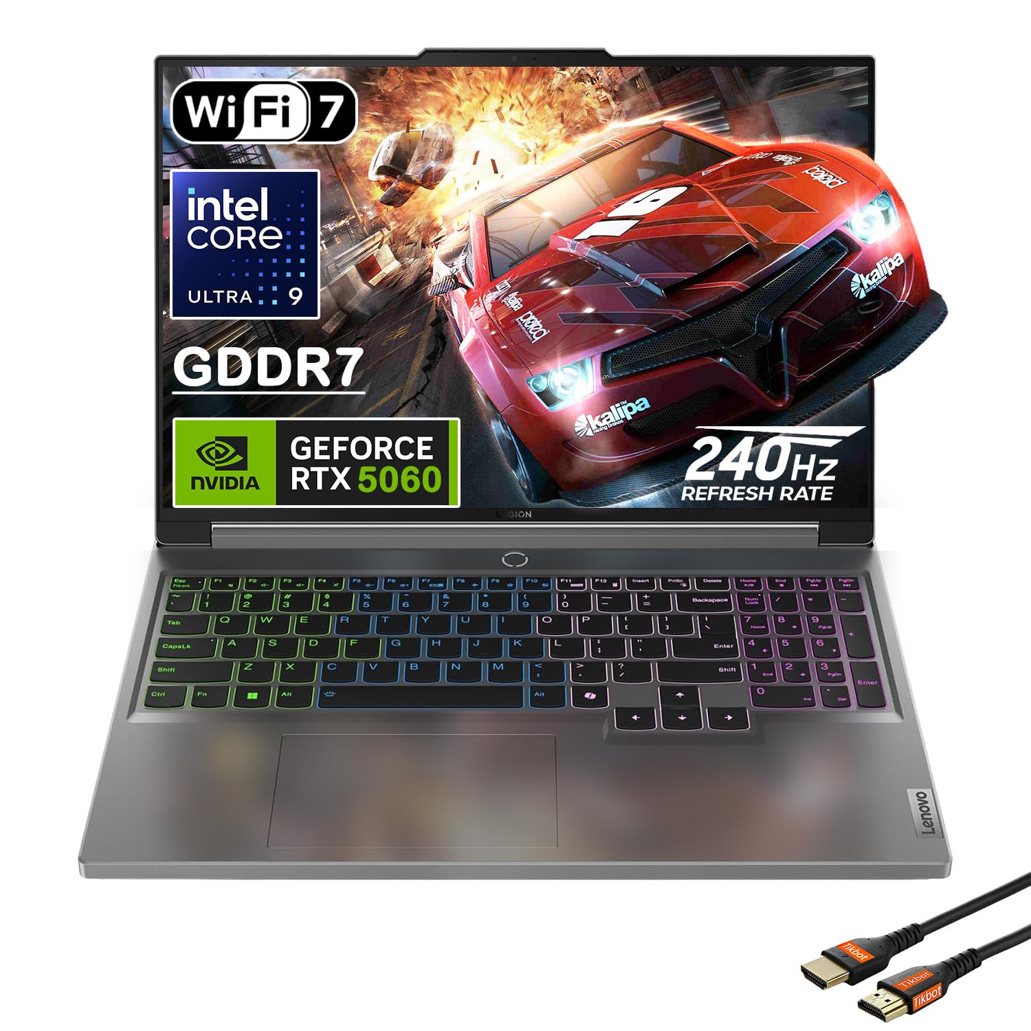 لپ تاپ بازی Lenovo Legion 5i 16 اینچ - Intel Core Ultra 9 275HX - GeForce RTX 5060 - WQXGA (2560x1600) - ویندوز 11 هوم - با کابل HDMI (رم ۳۲ گیگابایت | حافظه داخلی ۲ ترابایت PCIe SSD)