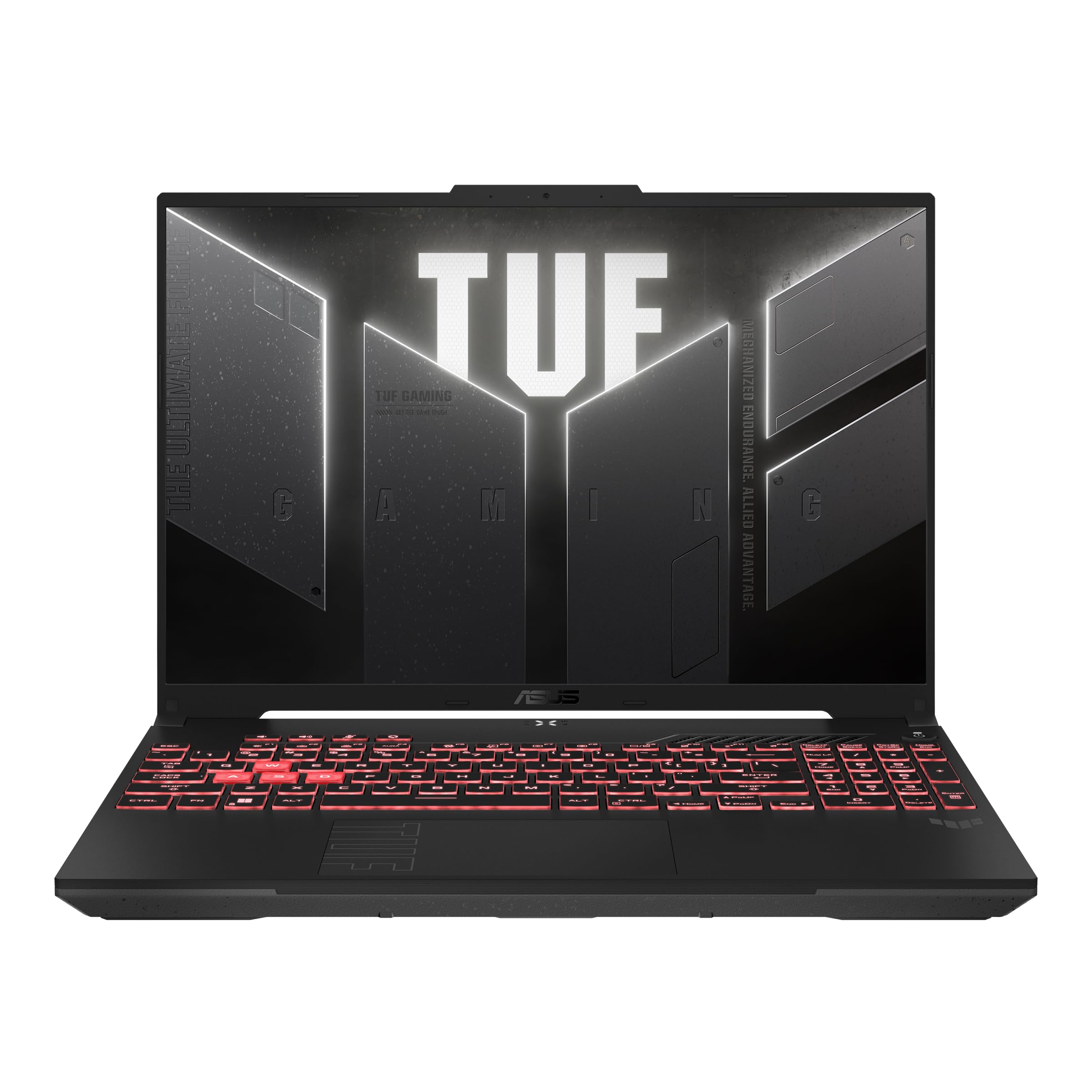لپ تاپ ASUS TUF Gaming A16، دیسپلی 16 اینچی FHD+ 144Hz، AMD Ryzen 7 7445HS، 16GB RAM DDR5، 1TB SSD PCIe 4.0، NVIDIA GeForce RTX 4050 6GB، صفحه کلید RGB 1-Zone انگلیسی/عربی، ویندوز 11، رنگ خاکستری مکانیکی (ارتقا یافته)