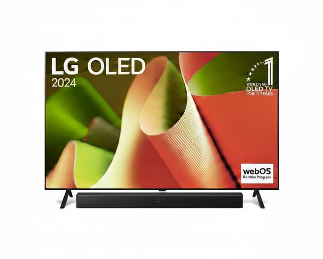 بسته شامل تلویزیون LG 77 اینچ OLED77B46LA + ساندبار ال‌جی S20| دولبی دیجیتال | 2.0 کانال، تلویزیون هوشمند 4K OLED با AI ThinQ، ریموت با قابلیت کنترل صوتی، دولبی ویژن، وب‌اواس24، سایز 77 اینچ مدل 2024 سیاه