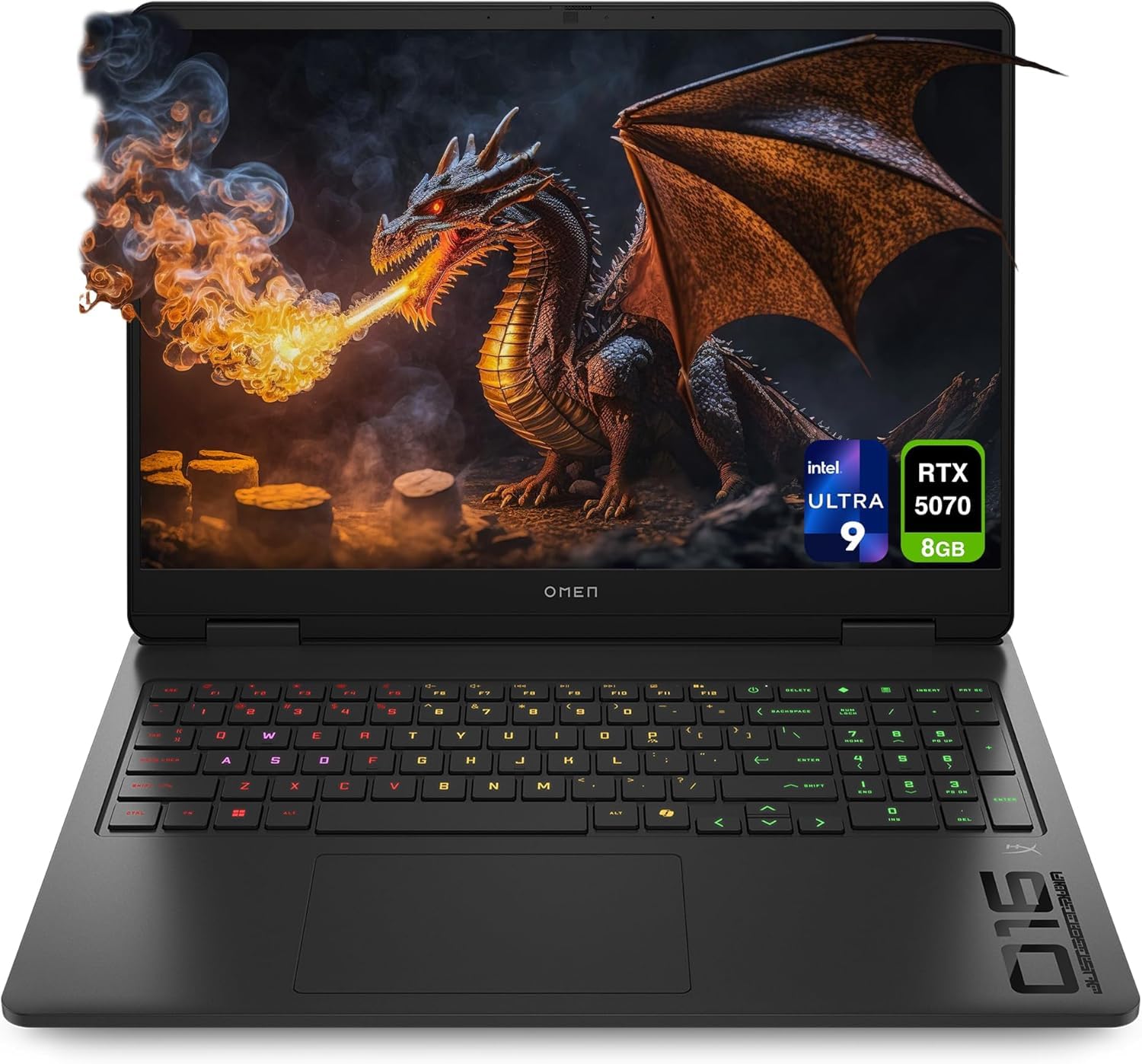 لپ تاپ بازی HP OMEN 16، Intel Core i9-12850H، 32 گیگابایت رم DDR5، 1 ترابایت حافظه جانبی SSD PCIe، نمایشگر 16 اینچی 144Hz، کارت گرافیک Nvidia GeForce RTX 5070، صفحه کلید با نور پس زمینه RGB، ویندوز 11 خانگی، رنگ مشکی سایه‌ای