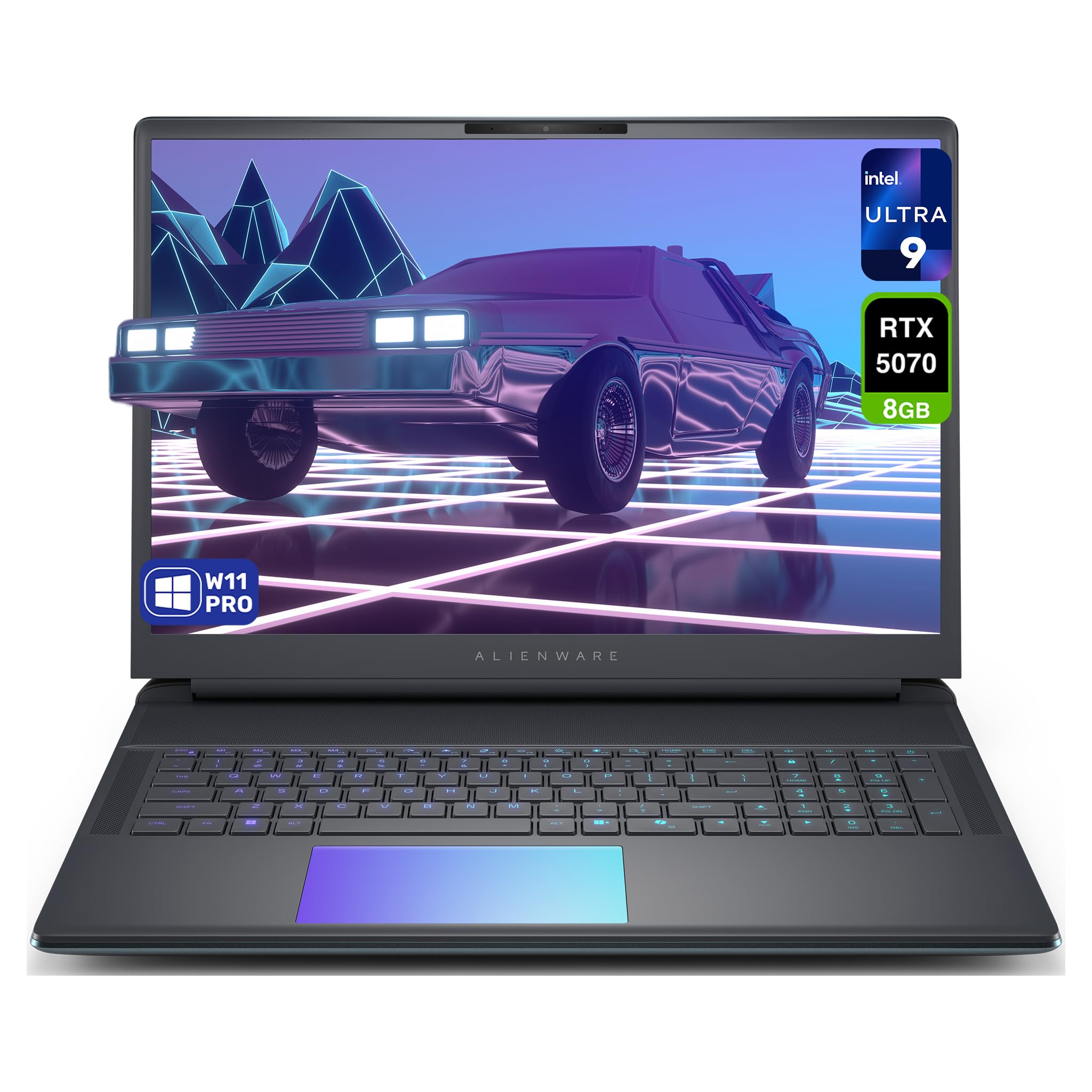لپتاپ بازی Dell Alienware 18 Area 51، Intel Ultra 9-275HX، 64 گیگابایت DDR5 RAM، 2 ترابایت PCIe SSD، صفحه نمایش 18 اینچی QHD+ (2560x1600) با فرکانس 300Hz، Nvidia GeForce RTX 5070، صفحه کلید با نور پس زمینه، ویندوز 11 پرو، رنگ Liquid Teal، 64 گیگابایت رم | 2 ترابایت حافظه داخلی SSD ویندوز 11 پرو