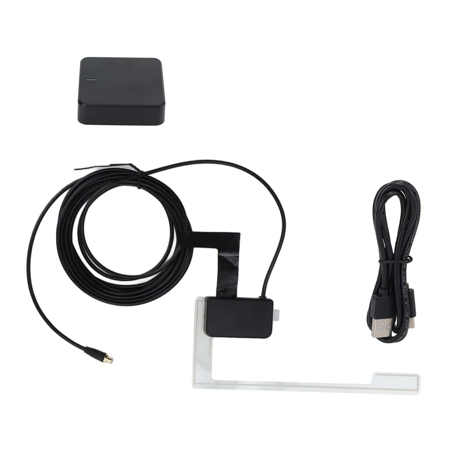 جعبه دیجیتال DAB رادیویی برای خودروی یونیورسال، آداپتور گیرنده با کیفیت بالا از جنس ABS، خروجی استریو، پورت Type C، سازگار با اندروید 5.1 و ناوبری خودرو
