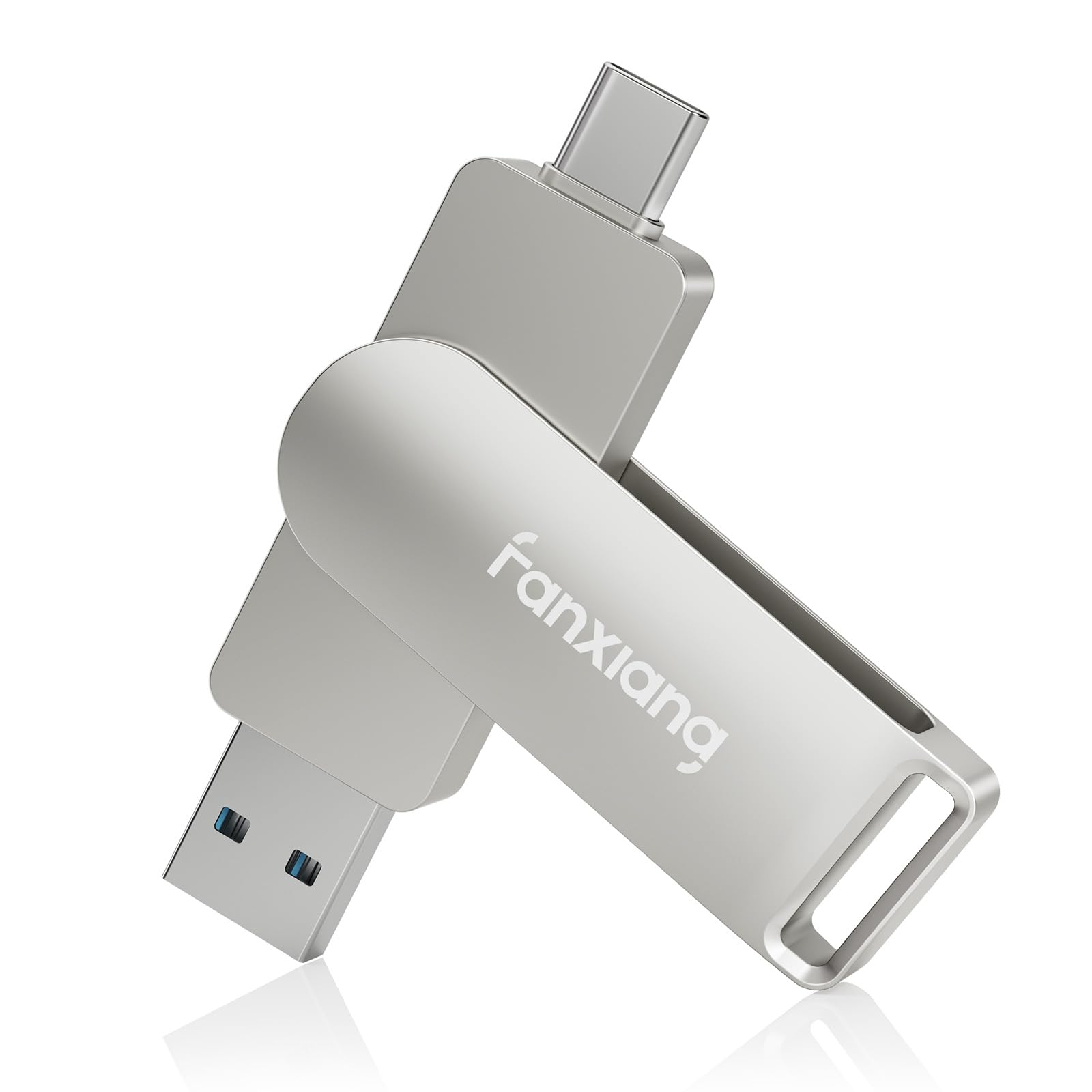 فن‌شیانگ F956 SSD خارجی ۵۱۲ گیگابایت، تا ۲۰۵۰ مگابایت بر ثانیه، USB ۳.۲ نسل ۲x۲ نوع C + نوع A F956_۵۱۲GB