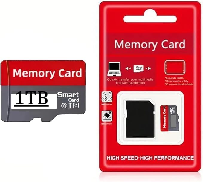 کارت حافظه MicroSDXC 1024 گیگابایت با سرعت بالا TF برای گوشی‌های هوشمند، پهپادها، دوربین‌های اکشن مناسب است، V30، U3، A2، 4K UHD، UHS-I
