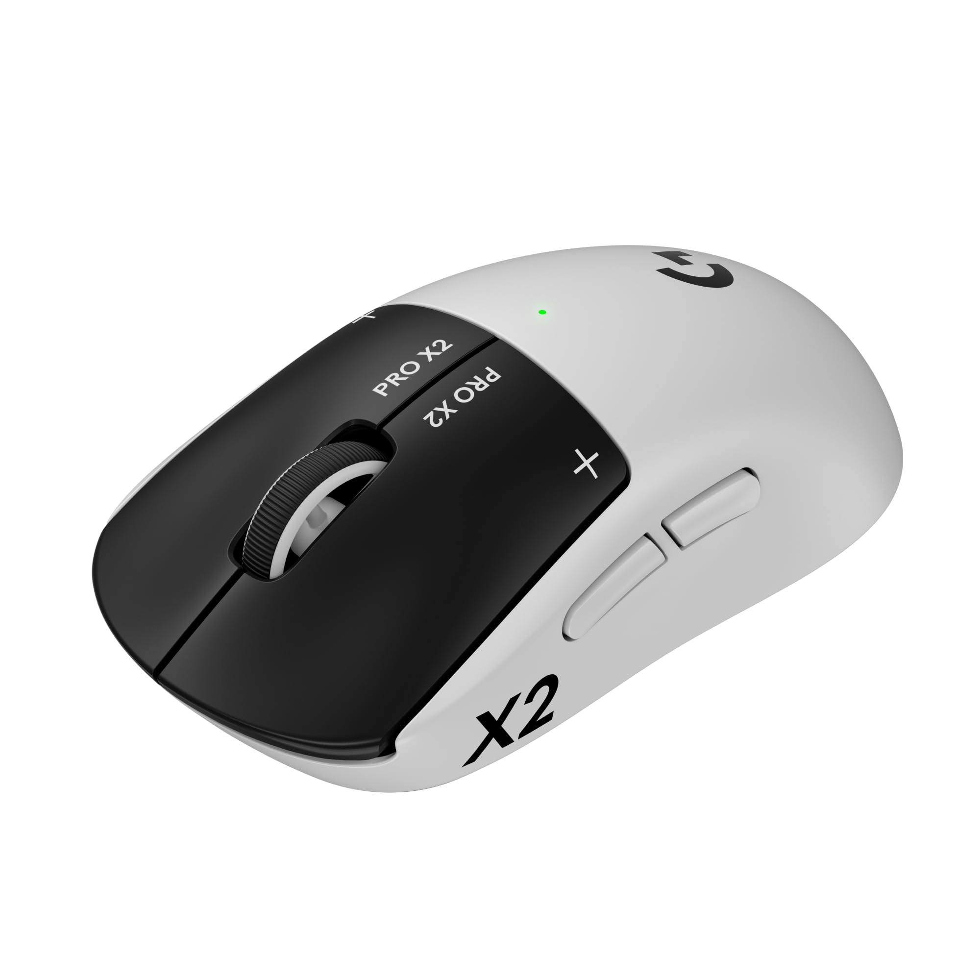 موشواره بازی بی‌سیم Logitech PRO X2 SUPERSTRIKE Lightspeed، عملکرد بسیار سریع، بسیار سبک (61 گرم)، بازی‌آرایی کلیک قابل تنظیم، شارژ USB-C، برای کامپیوتر/مک/لپ‌تاپ - سفید
