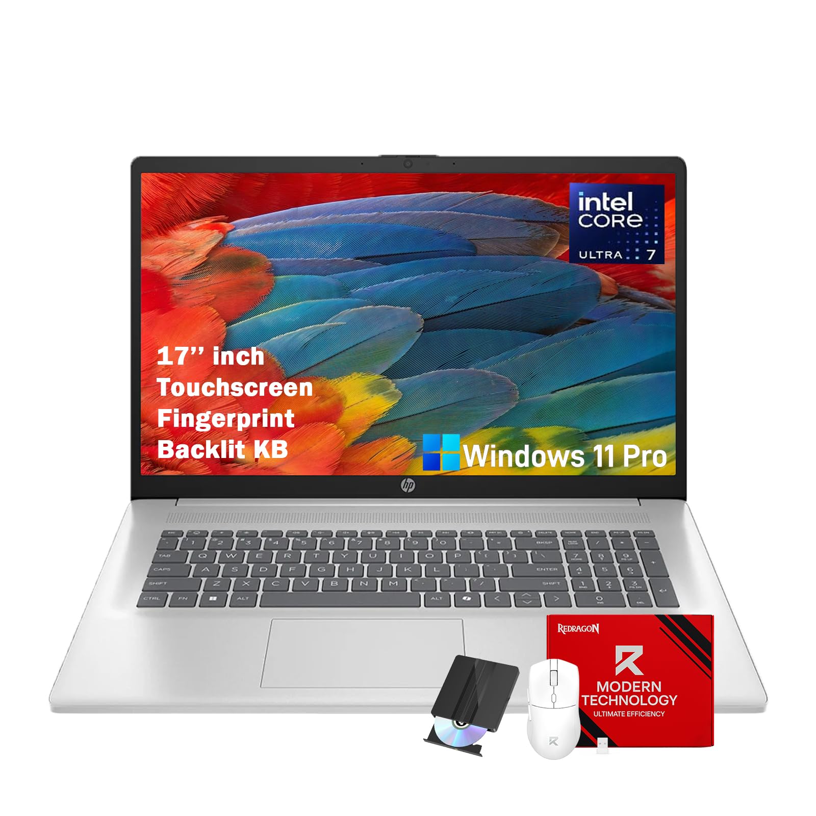 لپتاپ‌های HP 17.3 اینچ 2026، صفحه نمایش لمسی 17 اینچی، پردازنده 12 هسته‌ای اینتل نسل 13 اولترا 7 255U، 64 گیگابایت DDR5، 2 ترابایت حافظه جامد SSD، صفحه کلید با نور پس‌زمینه، خواننده اثر انگشت، همراه هوش مصنوعی، ویندوز 11 حرفه‌ای، وای-فای نسل 6، بلوتوث 5.4. 32 گیگابایت رم | 1 ترابایت SSD 64 گیگابایت رم | 2 ترابایت SSD