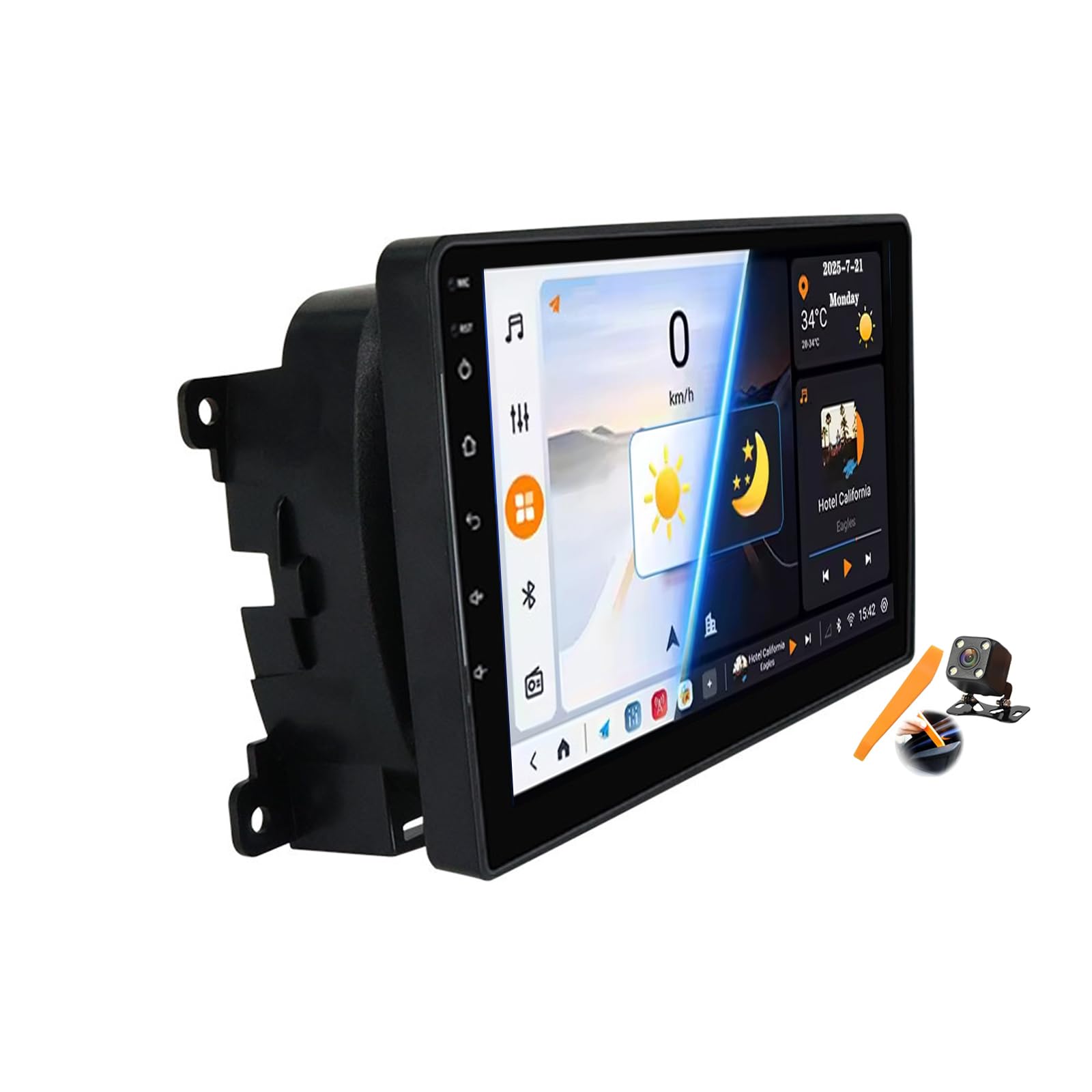 جایگزینی استریو اندروید 15.0 برای فیات 500 2016-2023 با رادیو GPS Sat Navigation 9 اینچ صفحه نمایش لمسی DVD Multimedia Video Player FM BT Receiver با اندروید اتو و کارپلی، M6 pro1