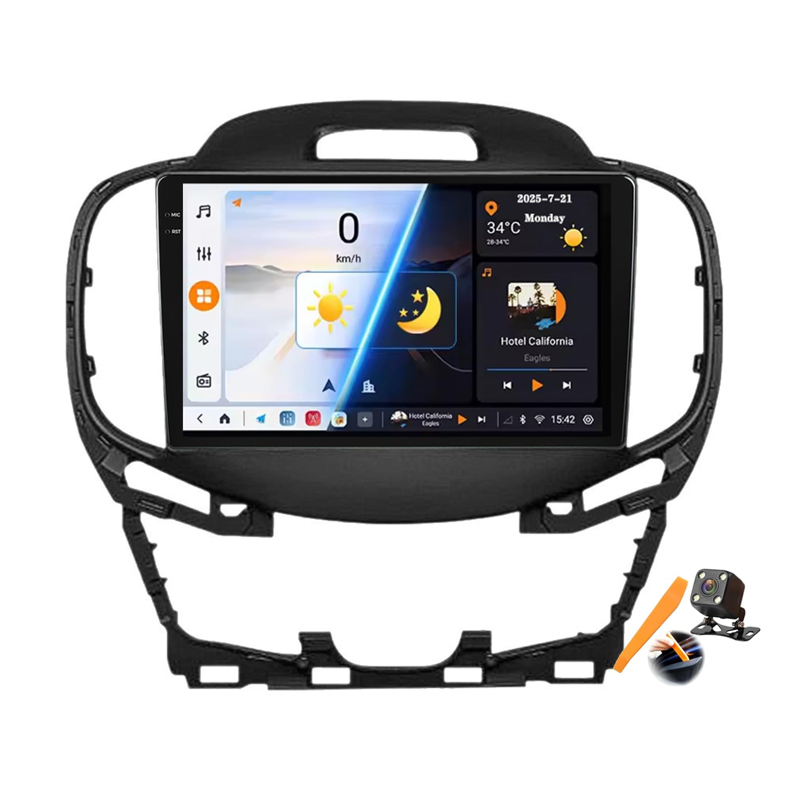 Android 15٫0 تعویض استریو خودرو برای Lacrosse 2014-2015 رادیو GPS Sat مسیریابی 9 اینچی تاچ اسکرین پخش ویدیو چندرسانه‌ای DVD پخش کننده FM BT با Android Auto Carplay، M6 pro3