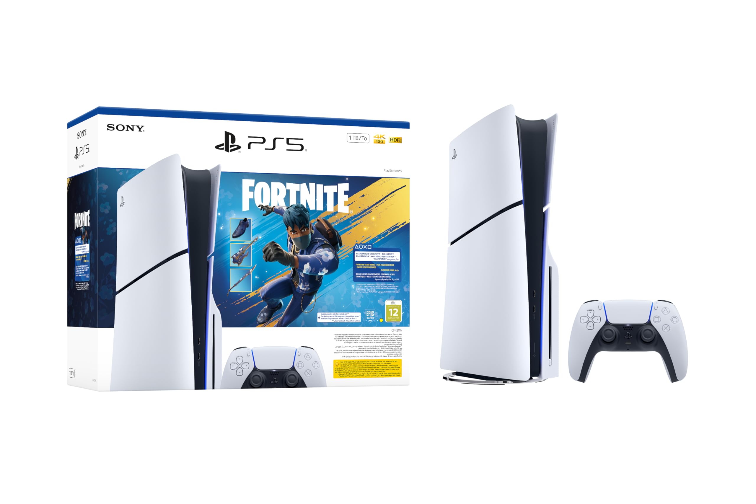 کنسول PlayStation 5 + نسخه محدود دیسک فورتنایت - نسخه اماراتی پی‌اس۵ باندل فورتنایت