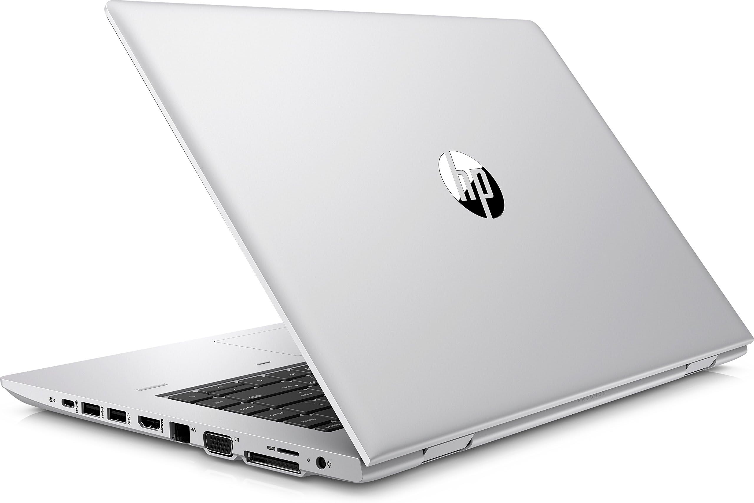 لپ تاپ HP (بازسازی شده) ProBook 640 G4 | صفحه نمایش ۱۹۲۰ در ۱۰۸۰ پیکسل Full HD | پردازنده Core i5-7200U - هارد اس اس دی ۲۵۶ گیگابایت - رم ۸ گیگابایت | ۲ هسته @ ۳۱ گیگاهرتز ویندوز ۱۱ هوم