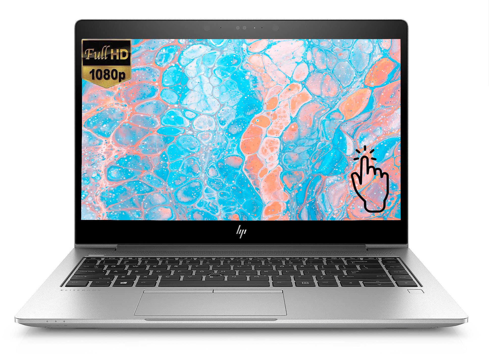 لپ تاپ تجاری HP (بازسازی شده) EliteBook 840 G6 با صفحه کلید با نور پس زمینه، نوت بوک 14 اینچی FHD (1920x1080)، پردازنده Intel Core i5-8365U تا 4.1 گیگاهرتز، 16 گیگابایت رم، 512 گیگابایت حافظه از نوع SSD، ویندوز 11 Professional