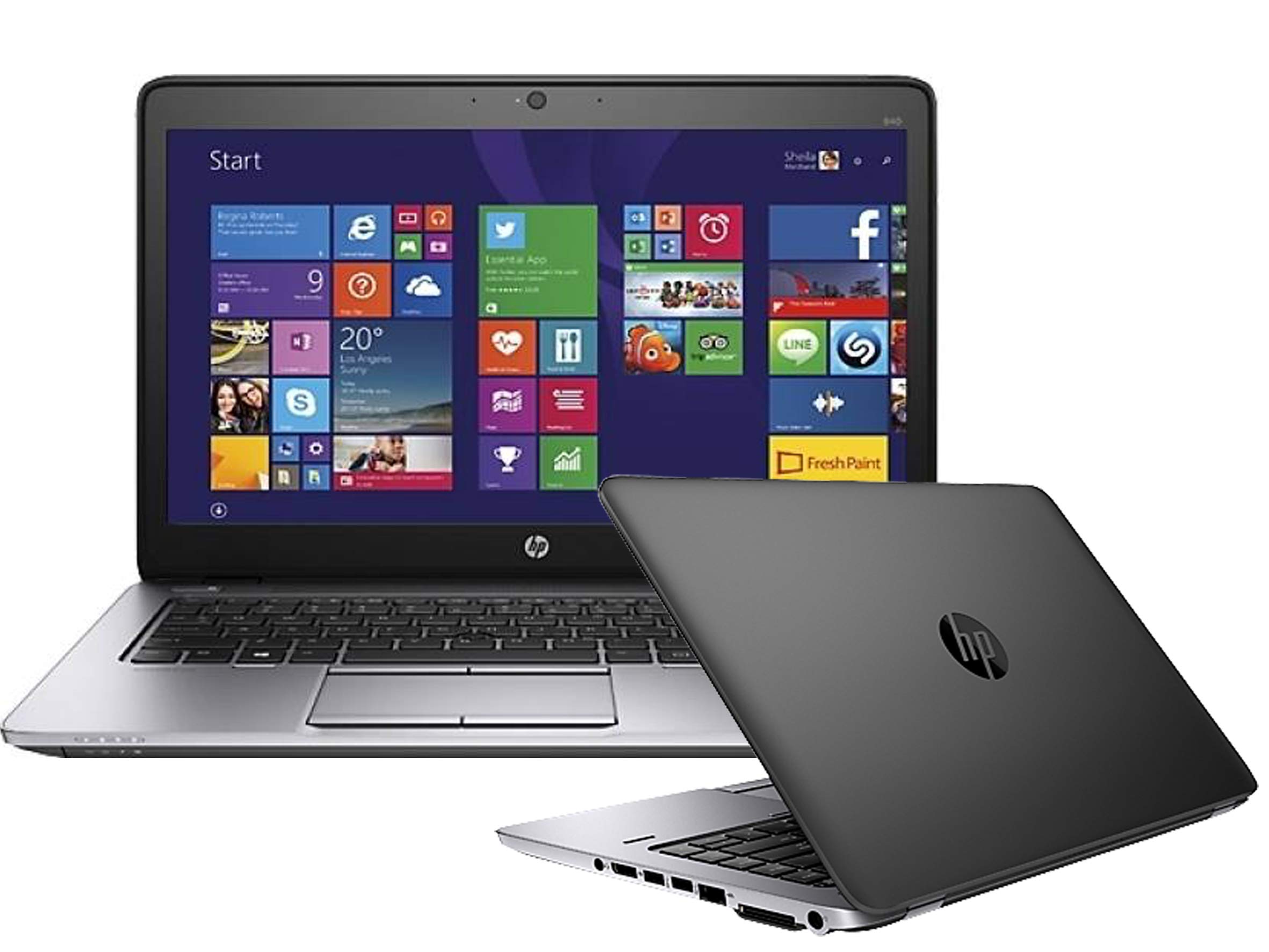 لپ تاپ HP EliteBook 840 G1 14 اینچ (تجدید نظر شده) اولترابوک (پردازنده Intel Core i5 نسل چهارم، حافظه 8GB، حافظه داخلی 256GB SSD، WiFi، وب‌کم، ویندوز 11)