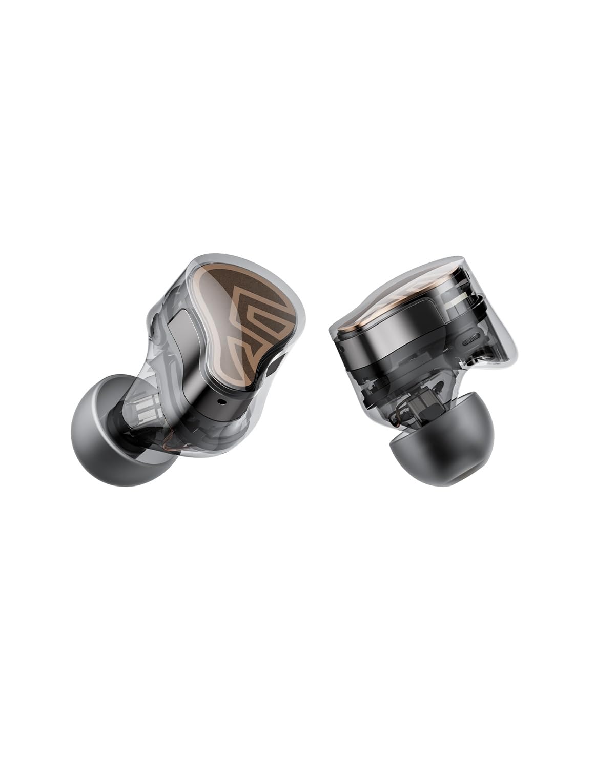 هدفون های بی‌سیم SOUNDPEATS H3 HiFi با کنسل‌کردن نویز [برنده VGP2025]، 3 درایور (2BA+ 12mm DD)، هدفون داخل گوش با LDAC و aptX بی‌ضیاع، صدای با کیفیت بالا، صدای اسنپدراگون، کاهش نویز فعال هیبریدی 55 دسی‌بل، 37 ساعت پخش مدل Titanium Black