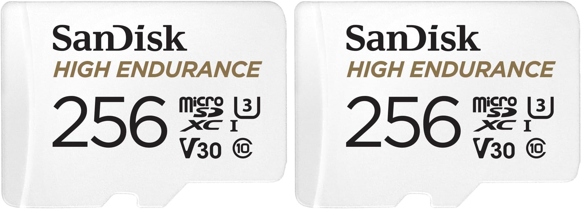 کارت حافظه Sandisk 256GB با دو عدد آداپتور برای دوربین خودرو و سیستم‌های نظارت خانگی - C10، U3، V30، 4K UHD، میکرو اس‌دی اس‌دی‌اس‌کیوان‌آر-۲۵۶G-جی‌ان۶ای (بسته‌ی ۲ عددی) 256GB (بسته‌ی ۲ عددی)