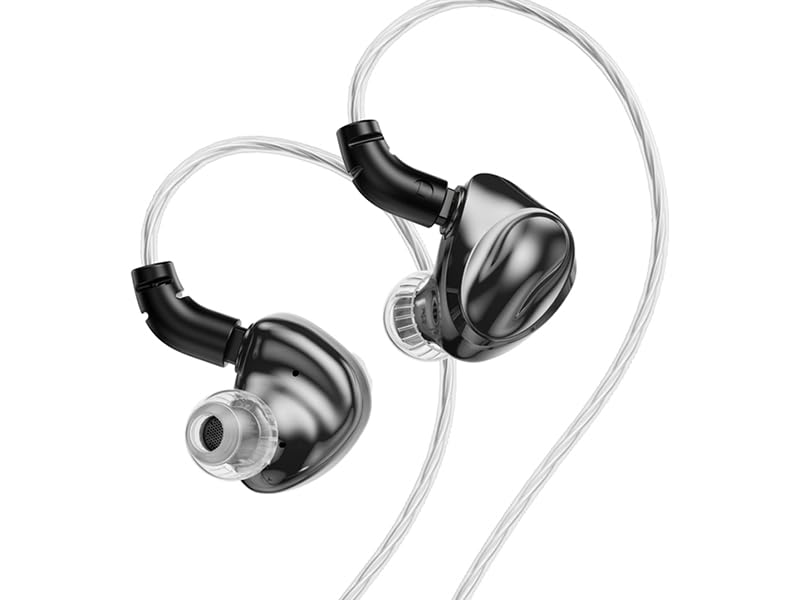 هدفون درون‌گوشی Fanmusic TRN Dolphin 10mm با درایور دینامیک دوگانه مغناطیسی با کابل قابل تعویض (3.5 میلی‌متر بدون میکروفون)