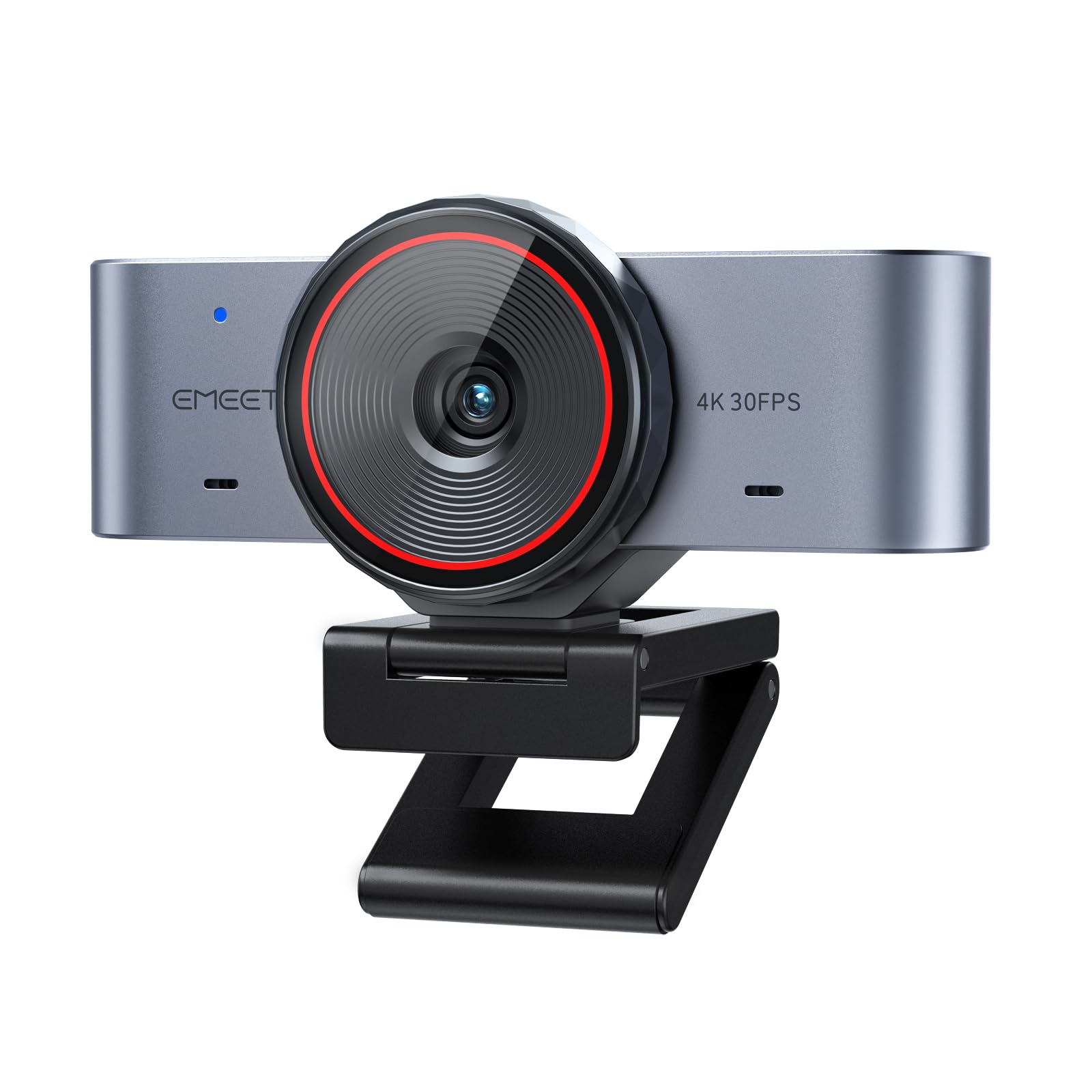 وب‌کم Ultra 4K EMeet C960 برای مک و کامپیوتر، سنسور بزرگ 1/1.5 اینچ، بدنه‌ی فلزی، فوکوس خودکار 0.2 ثانیه، حالت تابلو سفید، درب حریم خصوصی داخلی، دو میکروفن، وب‌کم USB 4K برای جلسات، استریمینگ، و ایجاد محتوا بدنه‌ی فلزی Ultra 4K