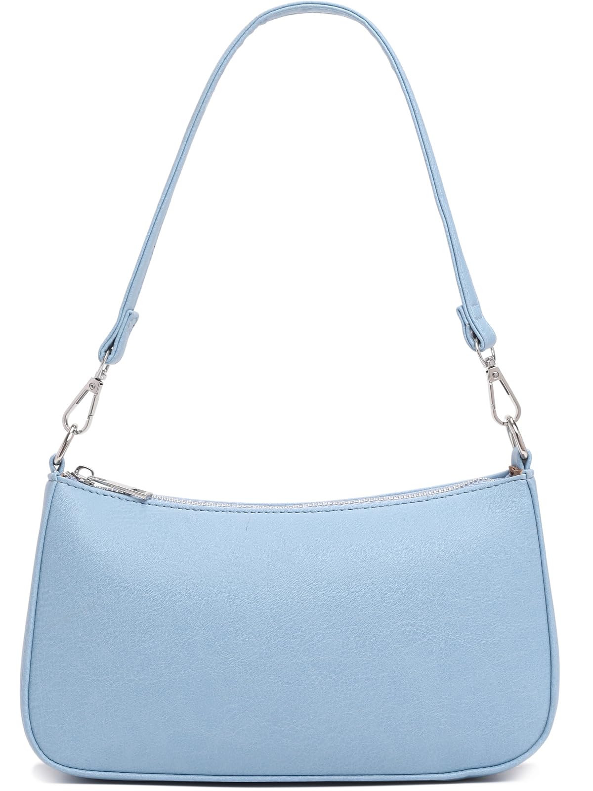 Small Shoulder bag with 2 Removable Straps Cross Body Clutch Purse Handbag for Women birght blue