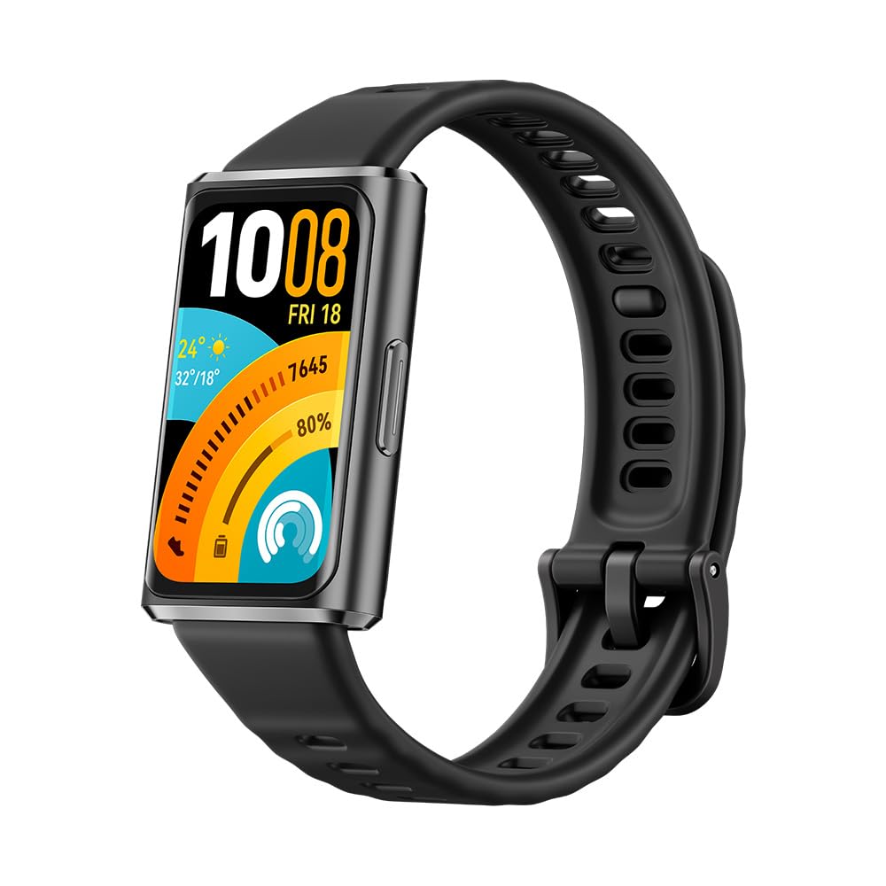 مچ‌بند هوآوی BAND 11 PRO، ساعت هوشمند، نمایشگر AMOLED، پایش خواب و استرس، باتری 14 روزه، مقاومت در برابر آب تا عمق 50 متر، ردیابی ورزش و سلامتی، Android-OS، رنگ مشکی، 12 ماه گارانتی HuaweiCare+ (صرفاً در آمازون) Pro سیاه